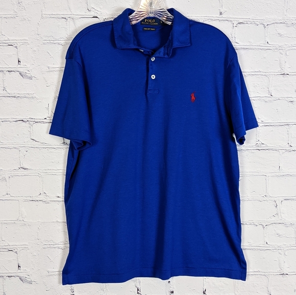 Polo Ralph Lauren Other - Polo Ralph Lauren Royal Blue Pima Polo Shirt Large